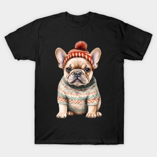 Christmas Sweater French Bulldog T-Shirt